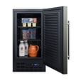 thumbnail image 3 of 18" wide ADA compliant built-in undercounter all-refrigerator with a black stainless steel door, black cabinet, digital thermostat and front lock, 3 of 5