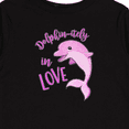 thumbnail image 4 of Inktastic Dolphin-itely in Love- cute pink dolphin Boys or Girls Long Sleeve Toddler T-Shirt, 4 of 5