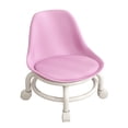 thumbnail image 1 of Taburete con ruedas para pedicura, muebles giratorios de 360  degree, regalo, cojín de cuero PU, asiento con ruedas, taburete corto, silla giratoria Gloria Asiento rodante bajo, 1 of 9
