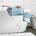 thumbnail image 6 of SKL Home Seabrook Stripe Hand Towel (2-Pack), Teal, 16" x 26", 6 of 8