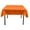 Orange, variant on Exlonjet Fabric & Foam Inc, 54" x 54" Square Polyester Poplin Table Overlay, for 42" Square Small Coffee Table with 6" Drop (Orange)