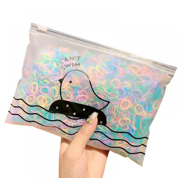 1000 Pieces Kids Elastics Disposable Rubber Bands for Hair No Damage Girls Colored Toddler Hair Ties