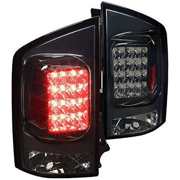 LED Tail Lights Rear Brake Lamp In Chrome Housing Smoke Lens Made For And Compatible With 2005 - 2015 Nissan Armada 05 06 07 08 09 10 11 12 13 14 15