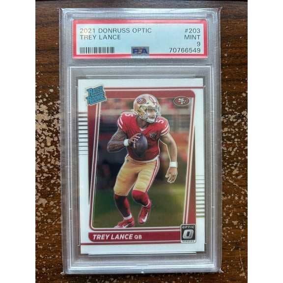 Trey Lance RC #203 - 2021 Donruss Optic - PSA 9 MINT
