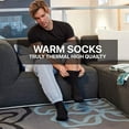 thumbnail image 2 of Unique Styles Asfoor Thermal Winter Socks for Men, Moisture-Wicking Warm Hiking & Ski Socks, 3 Pairs of Thick Acrylic Crew Socks (Mountains Black/Blue/Grey), 2 of 6