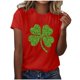 thumbnail image 1 of Camisas de Manga Corta para Mujeres Moda Casual Mujeres Impresión Casual Cuello Redondo Pullover Camisetas, 1 of 5