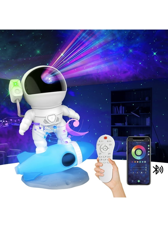 Star Projector Night Light for Kids, Astronaut Galaxy Projector, Nebula Ceiling Starry Projector for Bedroom, Remote Control and Timer, Gifts for Boys Girls Adults