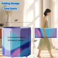 thumbnail image 2 of Gets 27" Portable Foldable Bathtub, Thermostatic Hot Ice Bathtub, PVC Outdoor Soaking Tub for Adults., 2 of 7
