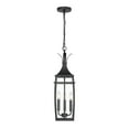 thumbnail image 4 of Matte Black Three Light Outdoor Hanging Lantern from the Montpelier Collection, 4 of 5