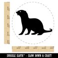 thumbnail image 2 of Sea Otter Silhouette Rubber Stamp for Scrapbooking Crafting Stamping - Large 1-1/4 Inch, 2 of 7