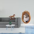 thumbnail image 2 of Figura Decorativa De Caballo, Ideal Para Decorar Escritorios, Estanterías, Salas De Estar Y El Hogar. Marco De Fotos De Resina Ornamentado, Soporte Colgante Decorativo Para Mesa, Oficina O, 2 of 8