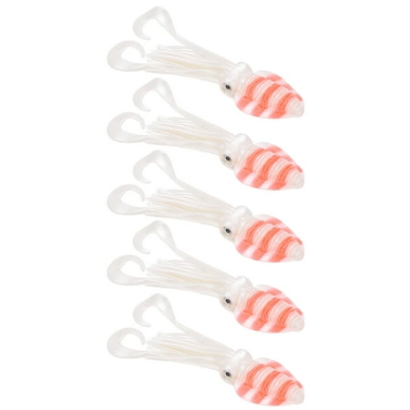 Soft Luminous Octopus Lure Squid Skirt Bait for Saltwater Ocean Fishing Approximately 18cm / 7.1in