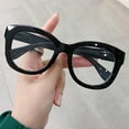 thumbnail image 4 of Fashion Square Spring Temples Women Glasses Frame Clear Anti-Blu-Ray Eyewear Retro Men Optical Frame Reading Glasses, 4 of 4