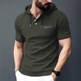 thumbnail image 2 of Men’s Short Sleeve Hoodie Sweatshirt Outdoor Casual Spring Summer Top, 2 of 5