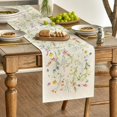 thumbnail image 3 of Wildflowers Bloom Flowers Spring Table Runner, Seasonal Summer Floral Kitchen Dining Table Decoration for Home Party Decor 13x72 Inch, 3 of 6