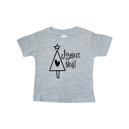 

Inktastic Joyeux Noël- Christmas Tree Gift Baby Boy or Baby Girl T-Shirt