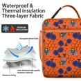 thumbnail image 2 of Honeycomb Insulated Lunch Bag Box Women Reusable Lunch Tote Bag with Detachable Handle Cooler Tote Bag School Hiking, 2 of 6