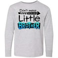 thumbnail image 3 of Inktastic Don't Mess with my Little Brother Long Sleeve Youth T-Shirt, 3 of 5