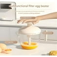 thumbnail image 5 of Manual Egg Mixer, Press the Egg Beater Cup, Multi-function Blender, Built-In Filter on the Cup Mouth to Filter Egg Foam, Suitable for Beating Eggs, Whipping Cream, 5 of 6