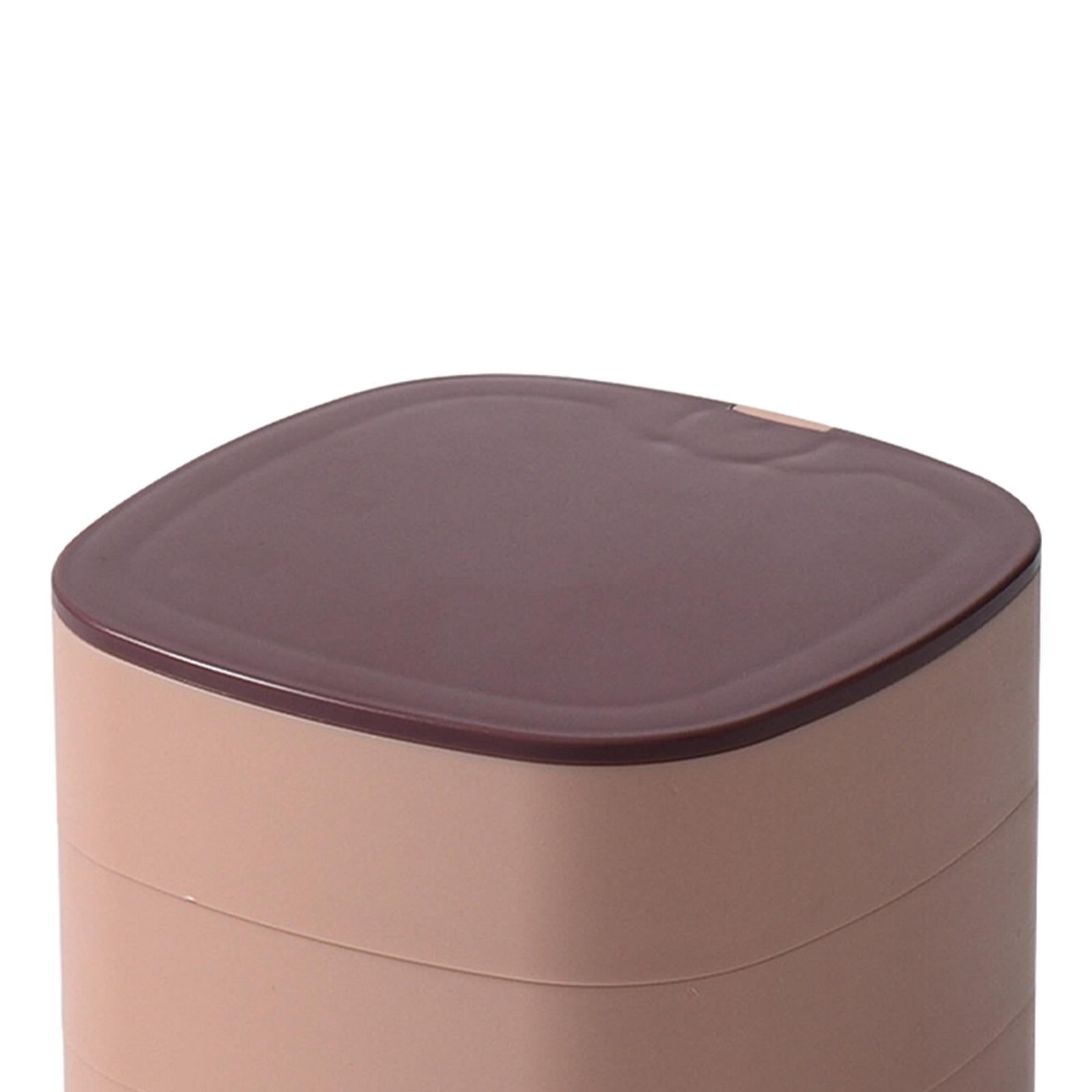 Segolike Jewelry Organizer 360 Degree Rotating Jewelry Box for Rings Earrings Watches Pink