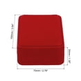 thumbnail image 2 of Caja de collar de terciopelo Uxcell de un solo slot, soporte de joyería vintage para bodas y aniversarios, estilo 2 rojo, 2 of 5
