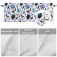 thumbnail image 2 of Kitchen Valances for Window, Pastoral Flower Watercolor Light Filtering Rod Pocket Valance Curtain, Retro Farmhouse Leaves &nbsp;Short Curtains Window Topper for Bedroom Bathroom Living Room 42x12in, 2 of 9