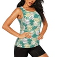 thumbnail image 2 of Easygdp Fleur de Lotus1 pour Débardeur d'Entraînement pour Femmes, Haut de Course, T-Shirt de Randonnée, Séchage Rapide pour Course, Yoga, Randonnée-Grand, 2 of 7