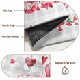 thumbnail image 5 of Happy Valentine's Day Large Area Rugs 6x9 ft Sweet Gnome Couple Red Pink Floral Love Heart Grey Plaid Washable Rug Non Slip Indoor Carpet Absorbent Floor Mat for Living Room Bedroom Dining Room, 5 of 9