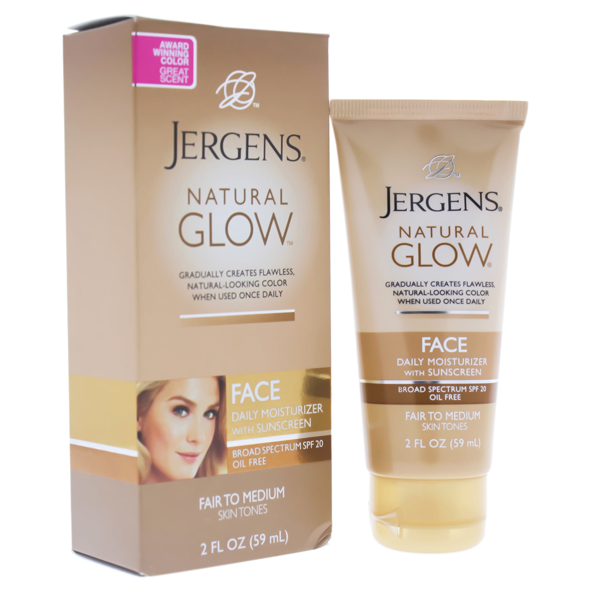 Natural Glow Face Daily Moisturizer SPF 20 Fair to Medium by Jergens