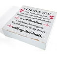 thumbnail image 2 of Zomyto 5"x5" Valentines Decor Valentines Day Decorations Romantic I Choose You Quote Wooden Sign, 2 of 6