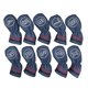 thumbnail image 1 of Paquete de 10 fundas para palos de golf, fundas impermeables para wedges de golf y fundas para hierros de golf. Azul, 1 of 9