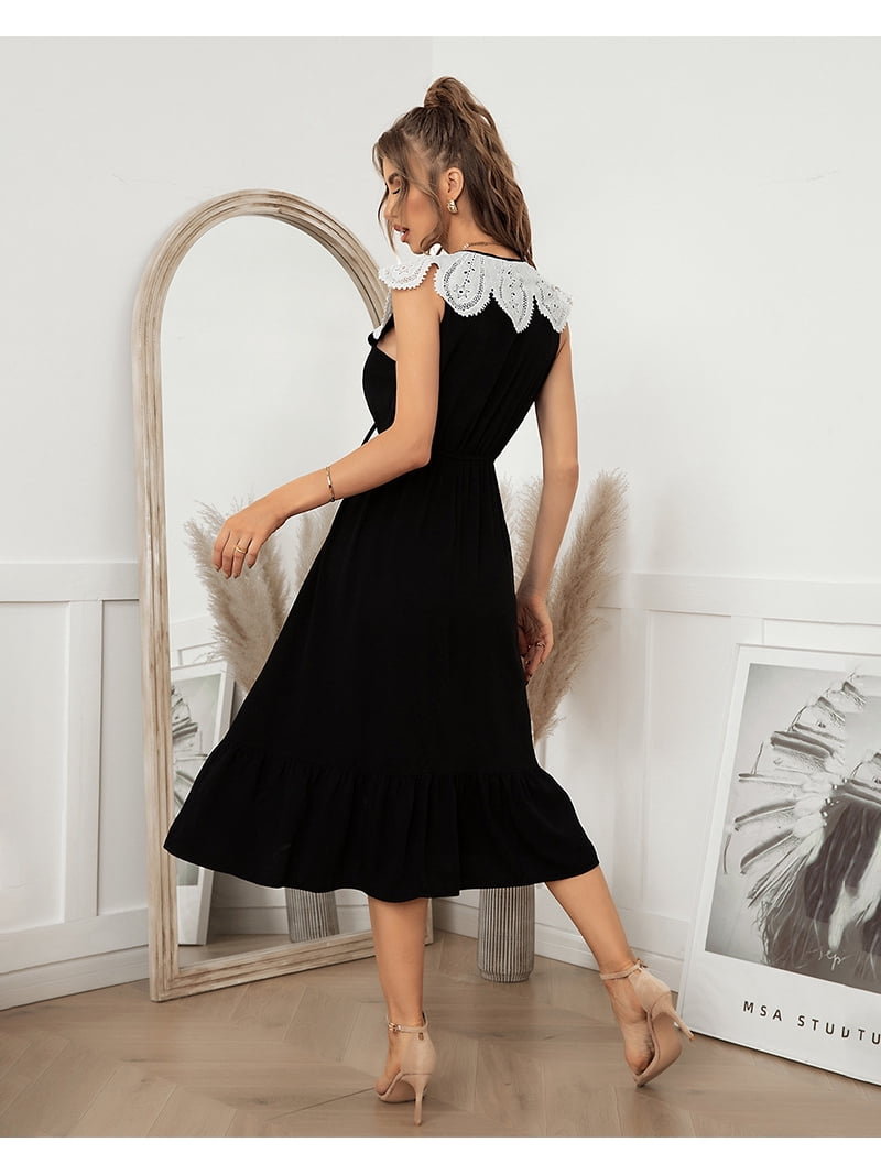 lace dress below knee Lace 3/4 Sleeves Knee Length Column Mother of the Bride Dress