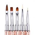 thumbnail image 4 of Seitruly Nail Art Liner Brushes Bolígrafos Gel Polaco Pintura Dibujo Liner Brush Tool Juegos de manicura No.05, 4 of 6