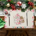 thumbnail image 2 of Dsscvnef Easter Bunny Egg Pattern Linen Print Kitchen Dining Room Insulated Decorative Placemat（7） Dining Table Food Mat Kitchen Table round Set for 4, 2 of 7