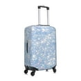 thumbnail image 3 of Bixox Washable White Bule Glitter Printed Luggage Cover, Fashion Suitcase Protector Fits for Small luggage, 3 of 8