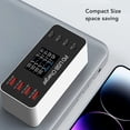 thumbnail image 4 of 30W PD Fast Charging 8 Port USB Desktop  Organizer with LCD Display, for  Pro Air, Galaxy, Portable Multi Port USB Hub, 4 of 7