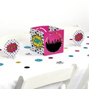 BAM! Girl Superhero - Party Centerpiece & Table Decoration Kit