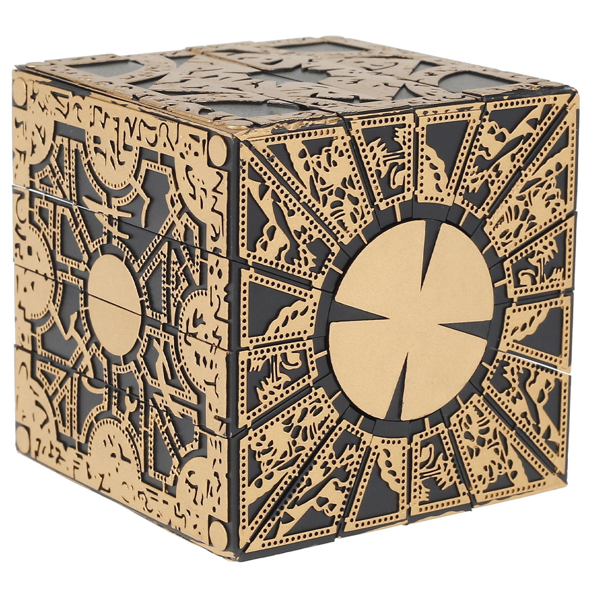 Hellraiser Puzzle Box Foil Face Cube Lament Configuration w/ Stand FULL SIZE 