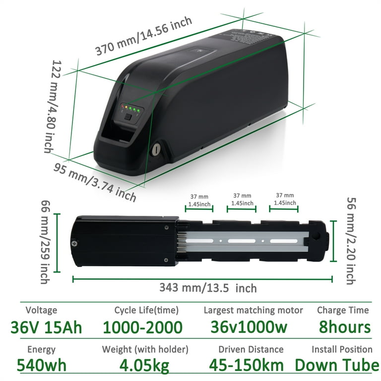 CAO MM Ebike Battery 48V 15Ah Lithium Battery Rechargeable 48V