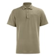 thumbnail image 4 of Landzoo Men'S Shirts Solid Color Short Sleeve Notch Neck T-Shirt Summer Loose Fit Men Tops Size L Army Green, 4 of 4
