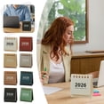 thumbnail image 3 of Daily Mix Store 10 pcs 2026 Mini Desk Calendar Paper Desktop Calendar, Space-Saving Minimalist Top-Bound Office Stationery for Office, Study, Counter Date Reference, 3 of 9