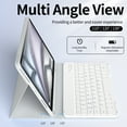 thumbnail image 4 of GKABXY for iPad Air 11 inch Case with Keyboard (M3/M2) 2025/2024, iPad Air 10.9 Inch 5/4th Generation Case with Keyboard, Detachable Keyboard, Pencil Holder, Gray, 4 of 7