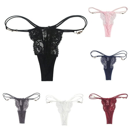 

NECHOLOGY Women T Back Panties Thong Sexy Lace Sports Fitness Ultra Thin Women Transparent Panties My Most Recent Orders Underpants Pink Small