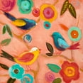 thumbnail image 2 of Tava Studios 15x15 White Modern Wood Framed Museum Art Print Titled - Birds and Whimsy II, 2 of 4