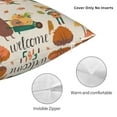 thumbnail image 3 of Wukai Autumn In The Forest Premium Polyester Fleece Pillow Covers with Hidden Zipper Closure,Luxuriously Soft and Durable-18"x18", 3 of 7