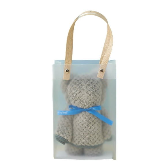 Kcavykas Highly Absorbent Towels for Bathroom Ingenious Warp Knitted Pineapple Reseau Towel Gift Bear Towel High Density Coral Fleece Gift INS Style Stylish Cleaning Cloth