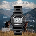 thumbnail image 6 of SKMEI Men's Digital Stainless Steel Watch Backlit Multifunction Stopwatch Waterproof Sport Watches, 6 of 10