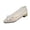 Womens Sandal - Silver, variant on Samdudou Flats for Women Closed Toe Pointed Front Low Block Heel Slip On Shoes Romantic Sheer Mesh Lace Bowknot Detail Dressy Footwear for Wedding Evening Party