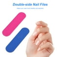 thumbnail image 3 of 20Pcs Double-side Nail Files Mini Disposable Nail Buffer DIY Sandpaper Nail Tips Pink Blue Sanding Block Nail Art Tools, 3 of 7