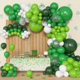 thumbnail image 5 of Kit de arco de globos Archloon 156 piezas, verde, látex y confeti, 5 of 5